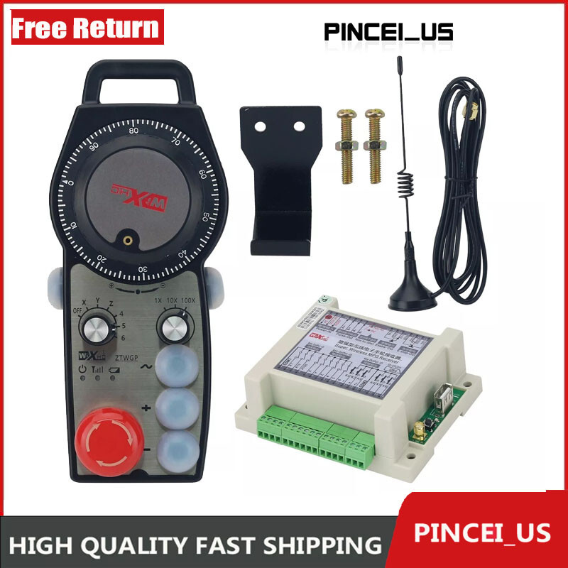ZTWGP-3 Wireless Manual Pulse Generator 6-Axis Handwheel w/ 3 Customized Buttons