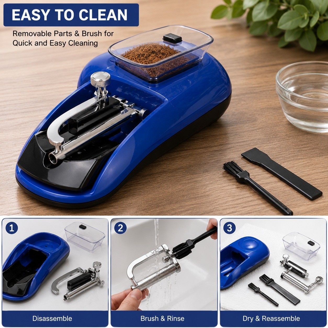 Cigarette Machine Automatic Electric Rolling Roller Tobacco Injector Maker US