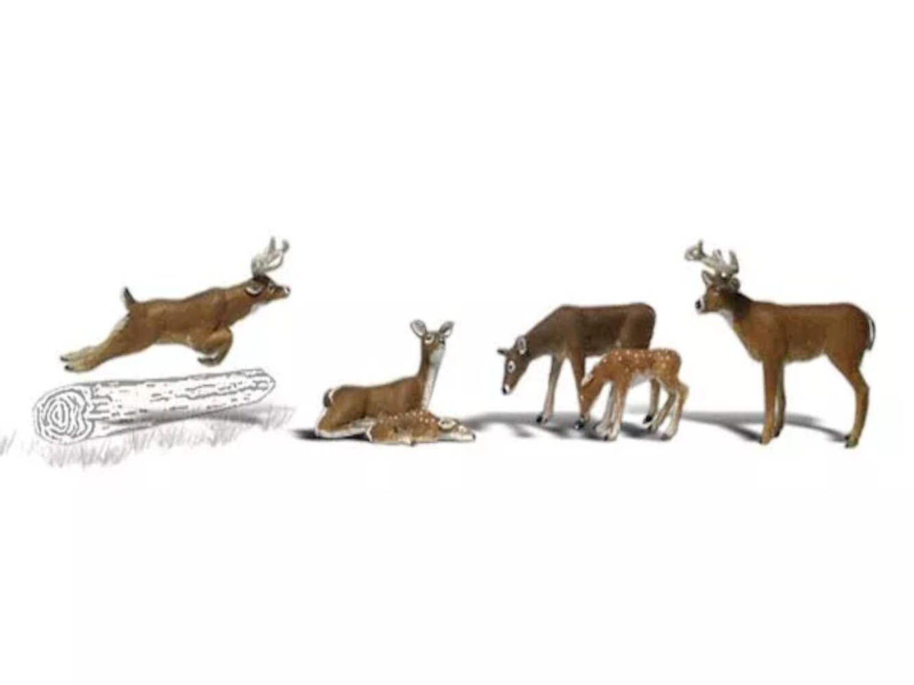 New Woodland HO Scale Deer Train Figures A1884