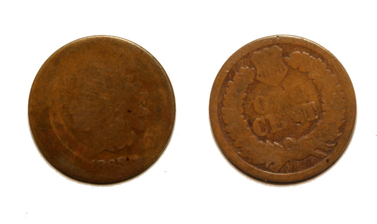 1865 Indian head cent -  AG  #552