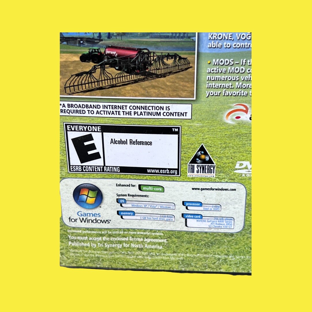 🚜Farming-Simulator Platinum Edition (PC DVD-ROM, 2012) NO MANUAL**🚜