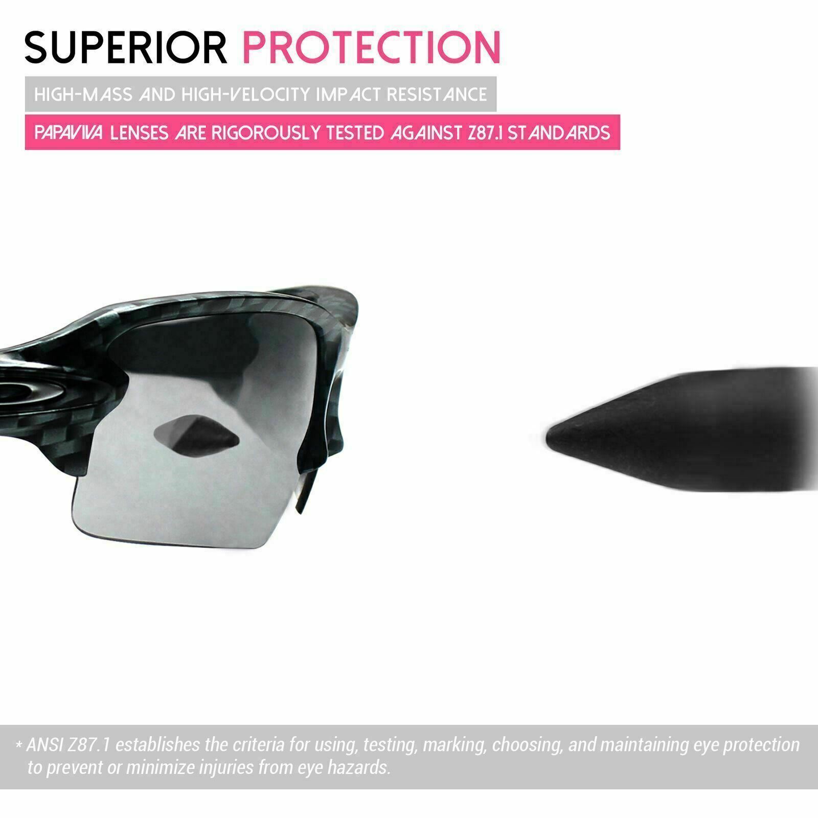 PapaViva Polarized Replacement Lenses For-Oakley Flak Jacket Multi-Options