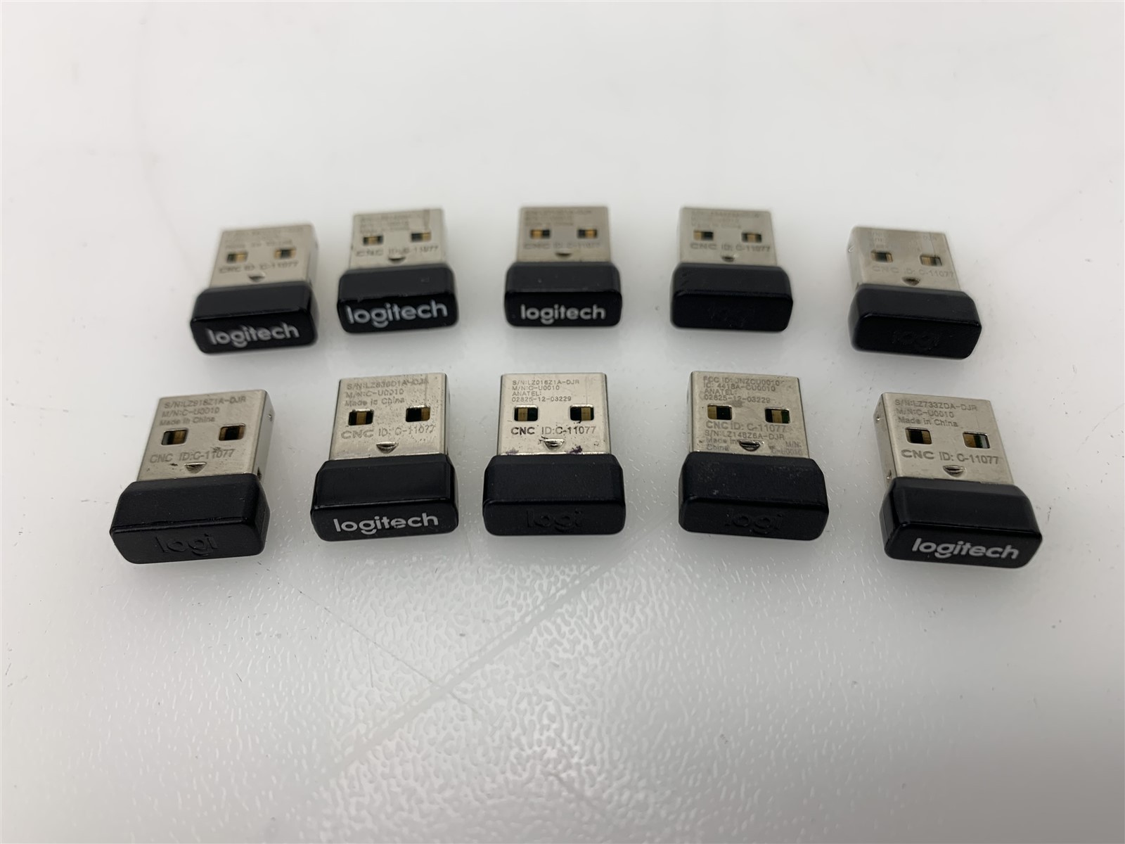 Lot of 10 - Logitech Non-Unifying USB Nano Receiver CU0010