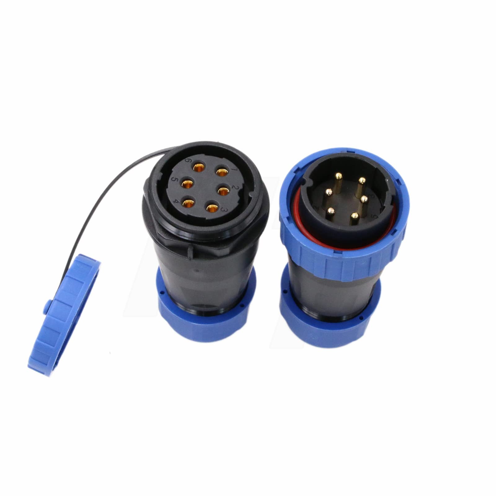 TY28 6 Pin 25A Circular Aviation Connector Waterproof Bulkhead Plug Power