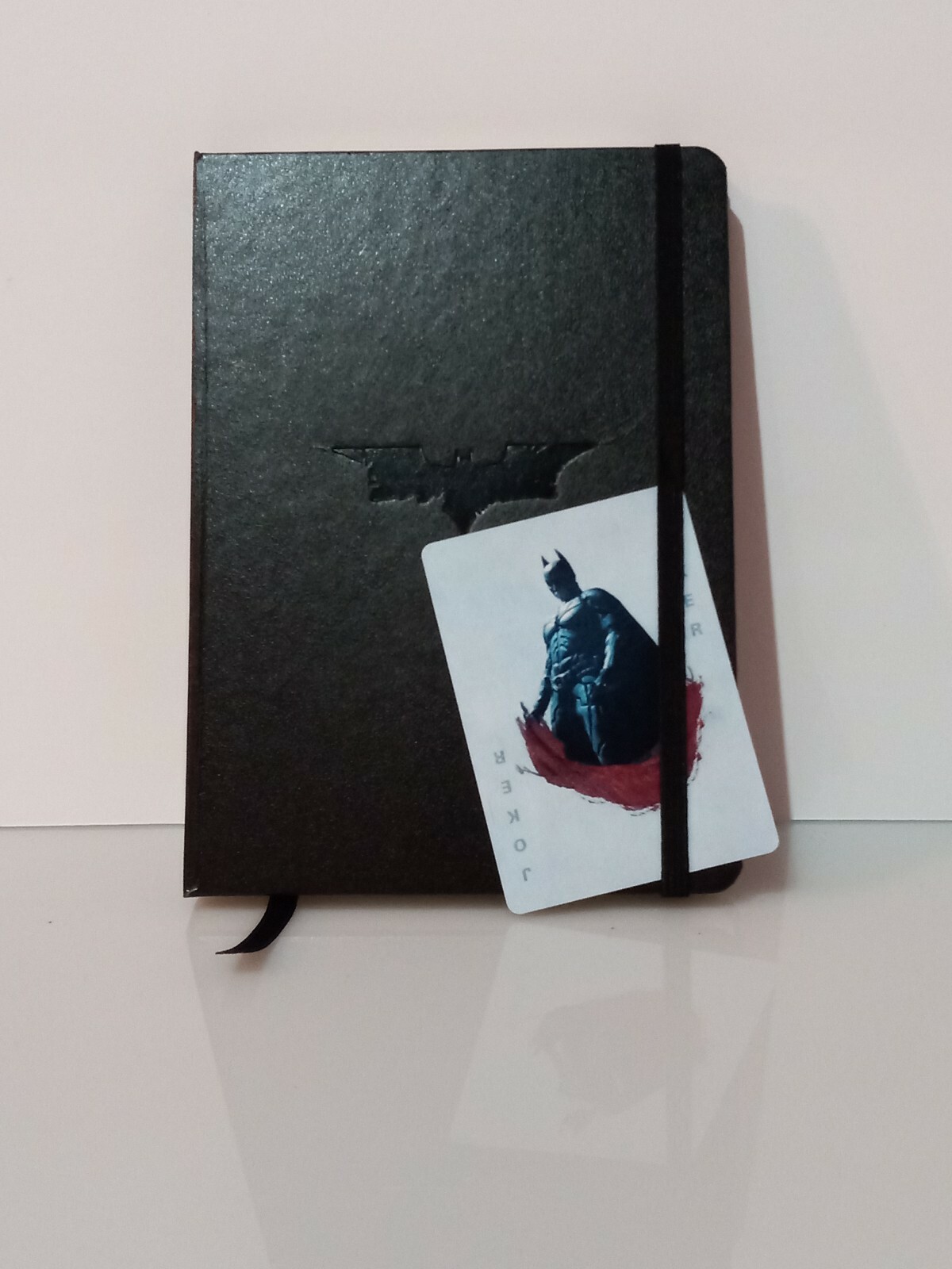 The Dark Knight Collectors Notebook with Playing Card