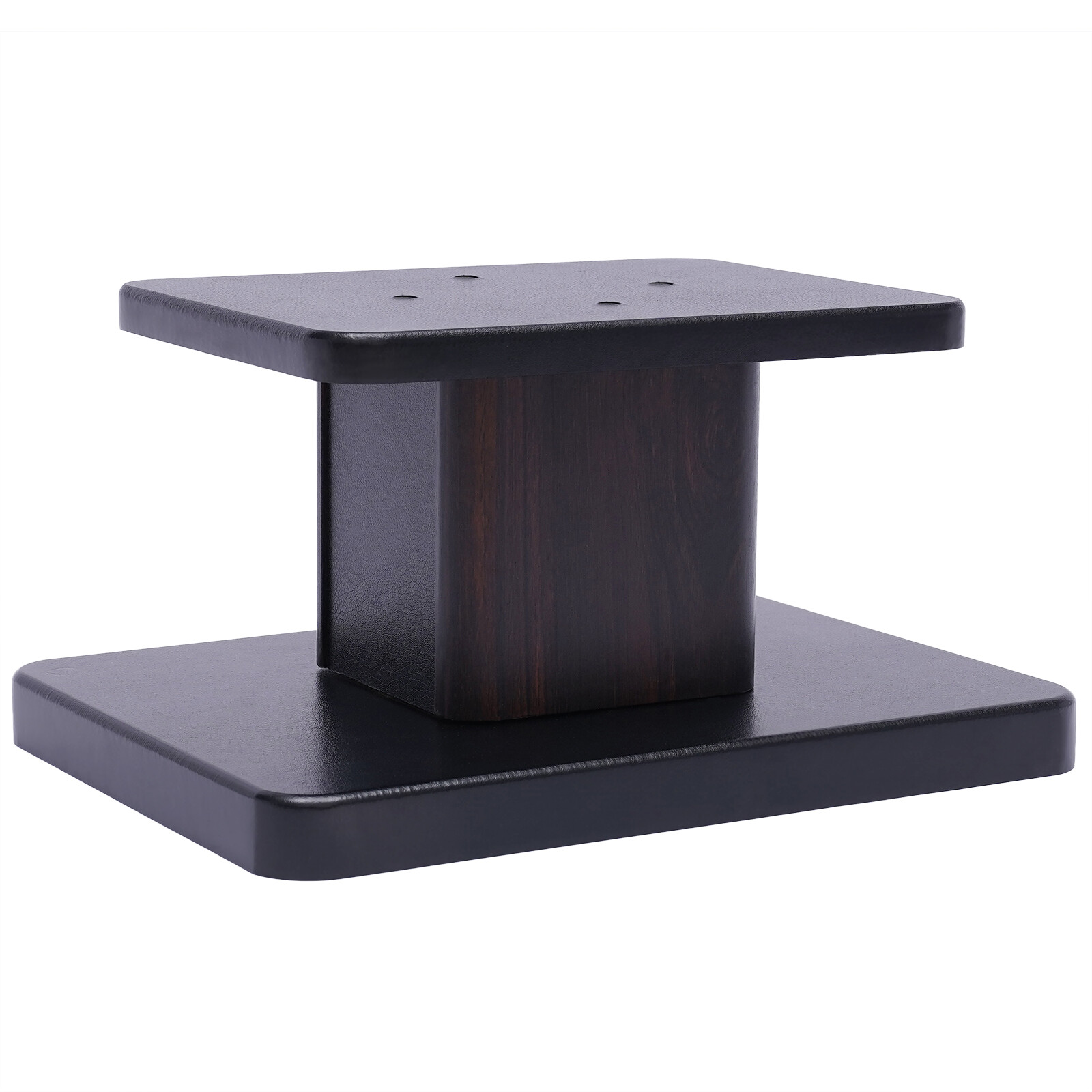 Elegant Black Walnut Speaker Stands for Bookshelf or Desktop Use