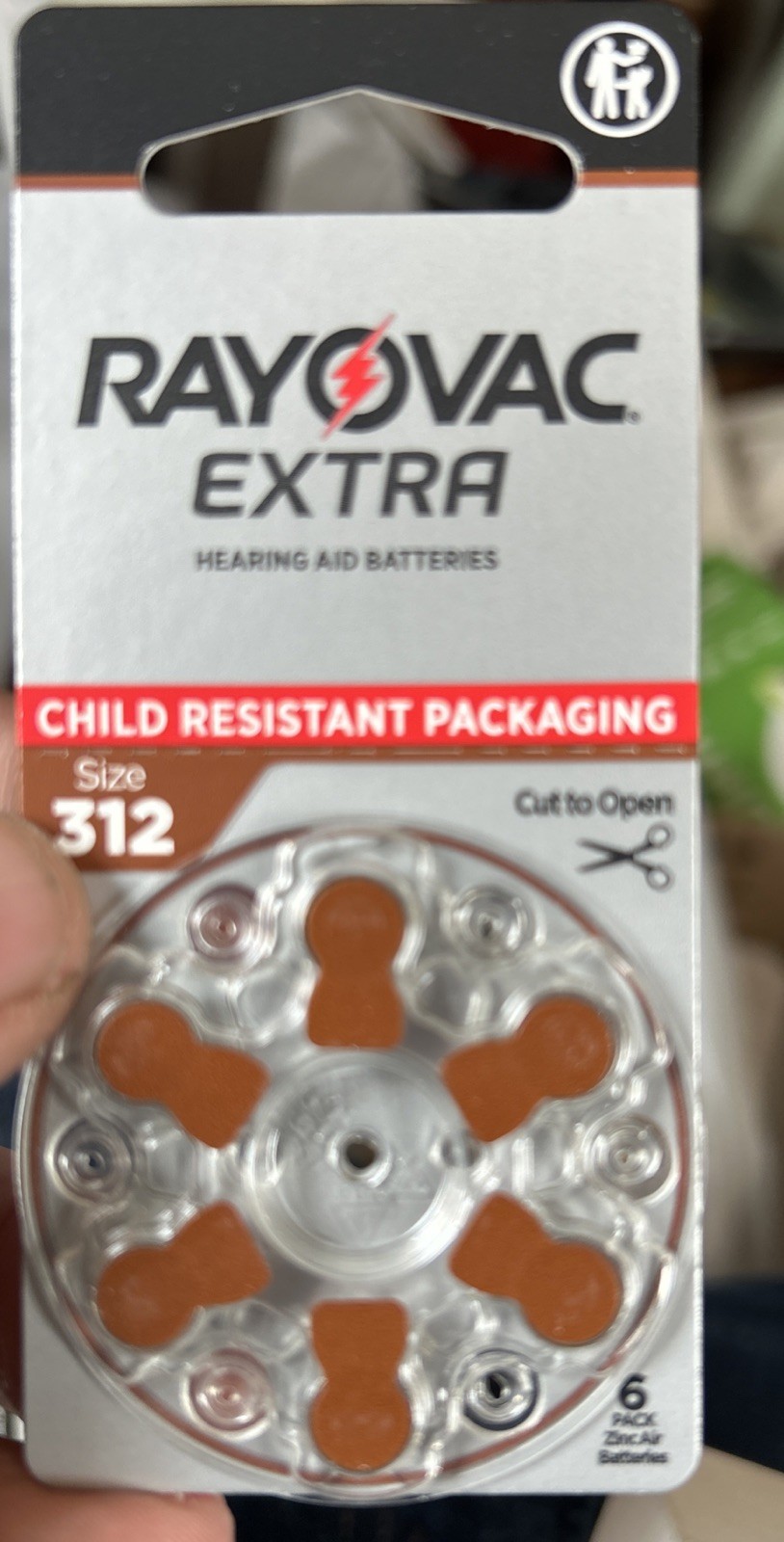 Rayovac Extra Advanced Hearing Aid Batteries Size 312 9 Packs Of 6 Exp 2029