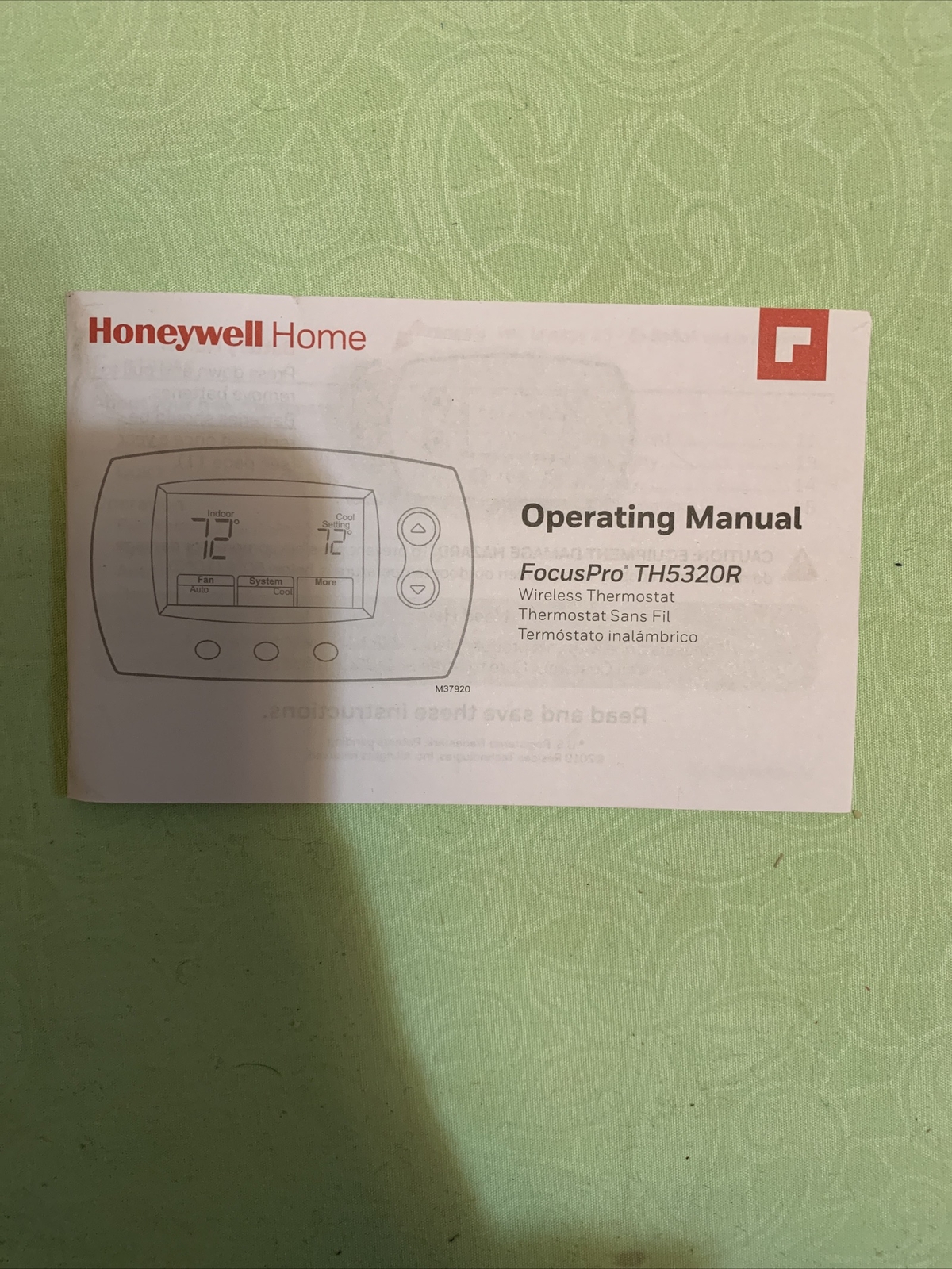 Honeywell YTH5320R1025 Wireless Non-Programmable FocusPRO Kit with Wireless Adap