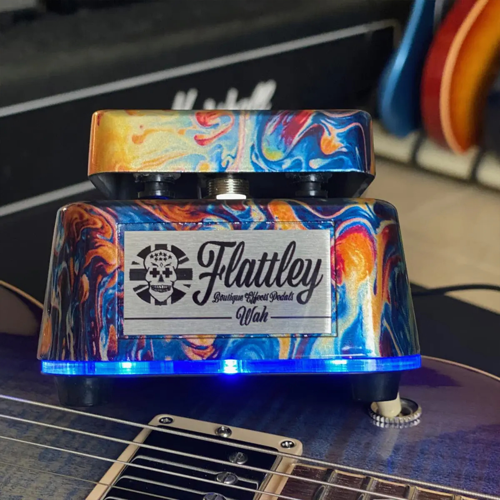 Flattley Wah Pedal - Oil Slick