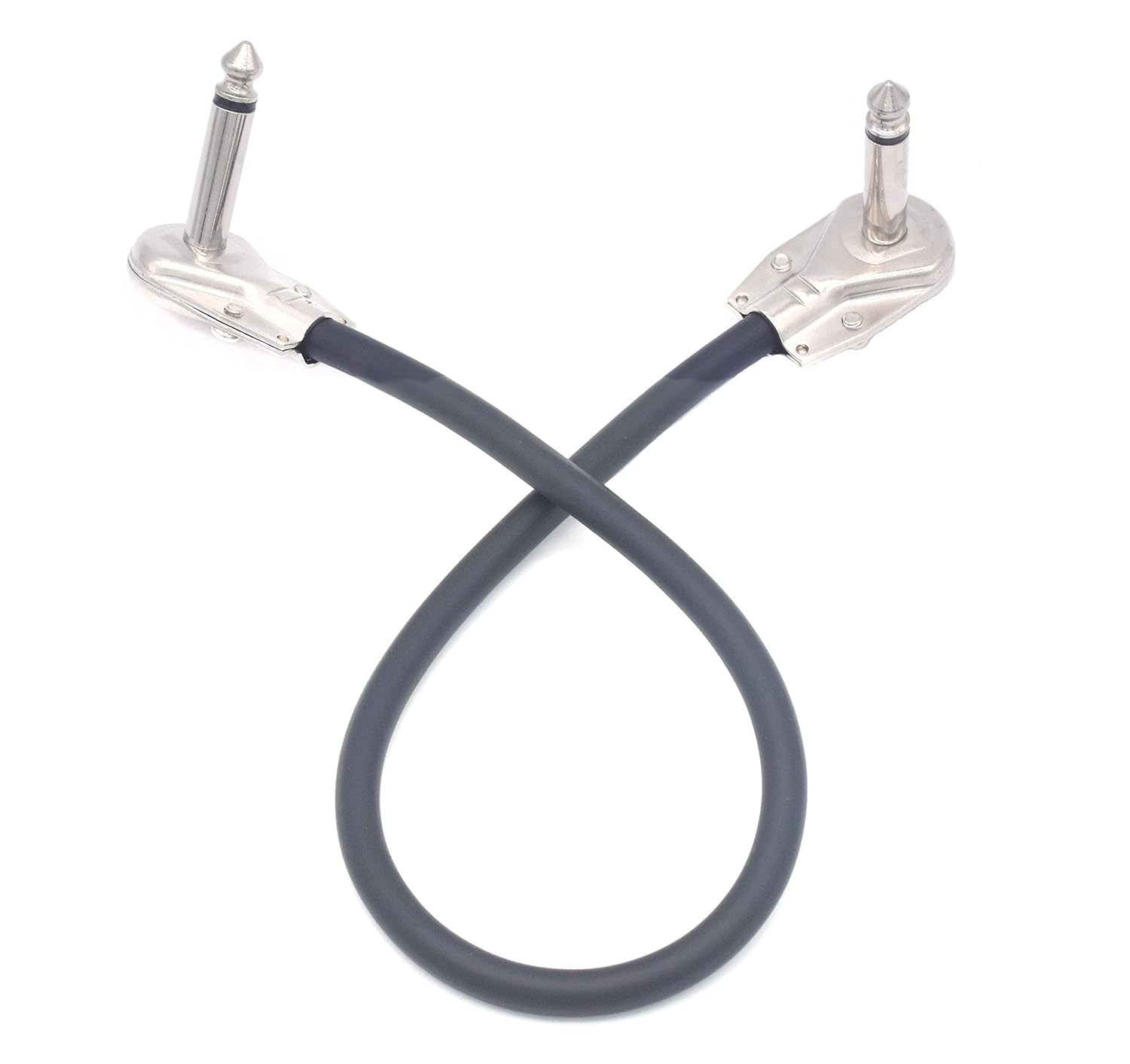 Devinal Guitar Patch Cable 12 inch, Instrument Effects Adapter Set 3 Gold