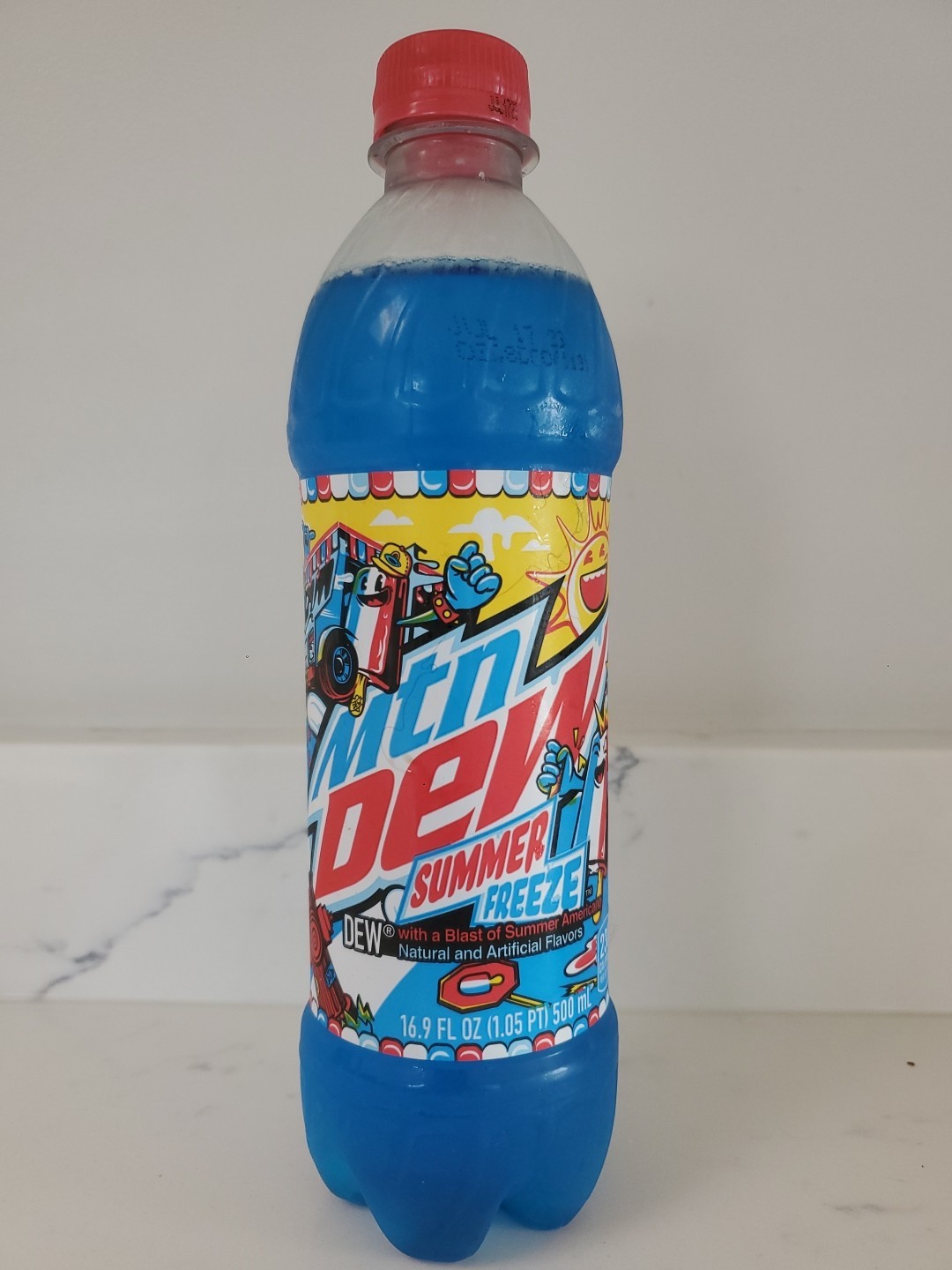 Mtn 🏔Dew Summer 🌬Freeze Evokes Nostalgic ice cream Truck flavors 16.9oz Bottle