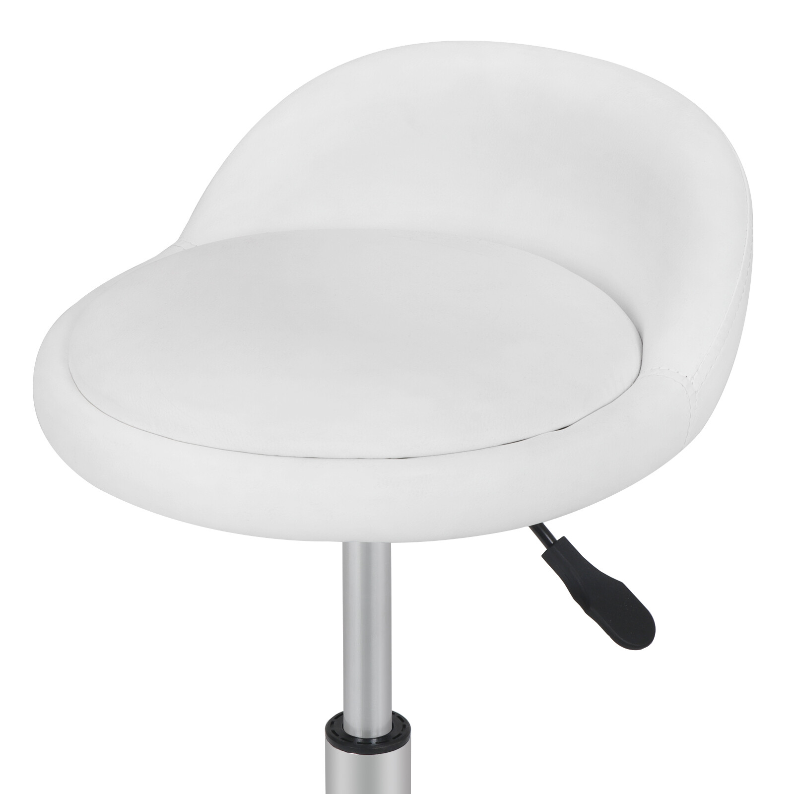 2X Adjustable Height Hydraulic Rolling Swivel Stool Spa Salon Chair w/Back Rest
