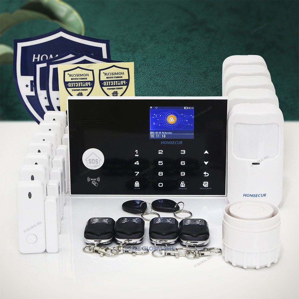 HOMSECUR Wireless&Wired 4G/3G/GSM WIFI Home House Alarm System+IOS/Android APP