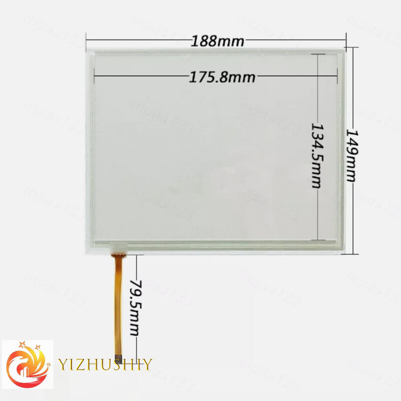 Touch Screen Panel Digitizer Glass for GT2308-VTBA GT2308-VTBD + Overlay Film