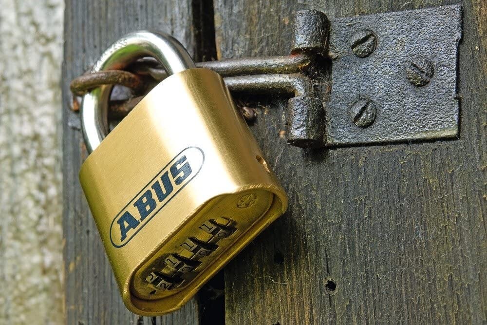 ABUS 185IB/50 Solid Brass Combination Padlock - Stainless Steel Shackle