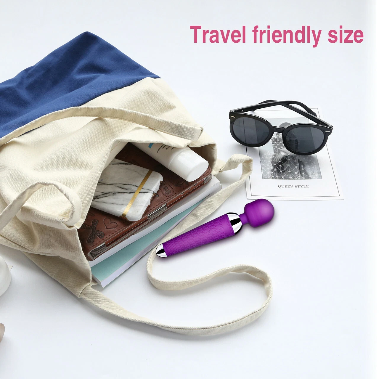 2024 Handheld Massager Wand Vibrating Massage Full Body Therapy Multi-Speed