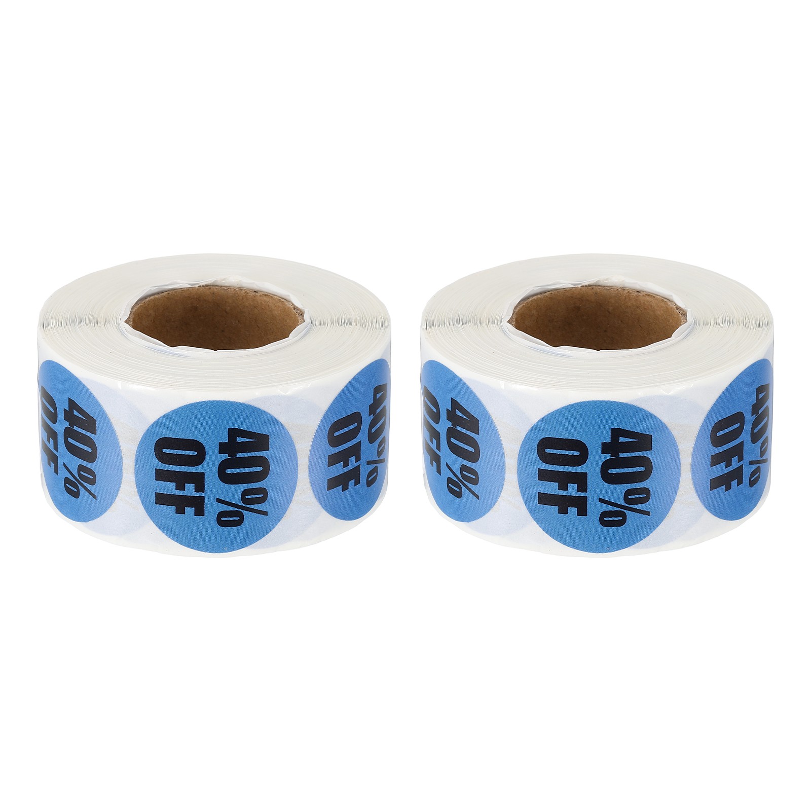 1000 Pcs 40% Off Stickers for Retail for Shops, Blue