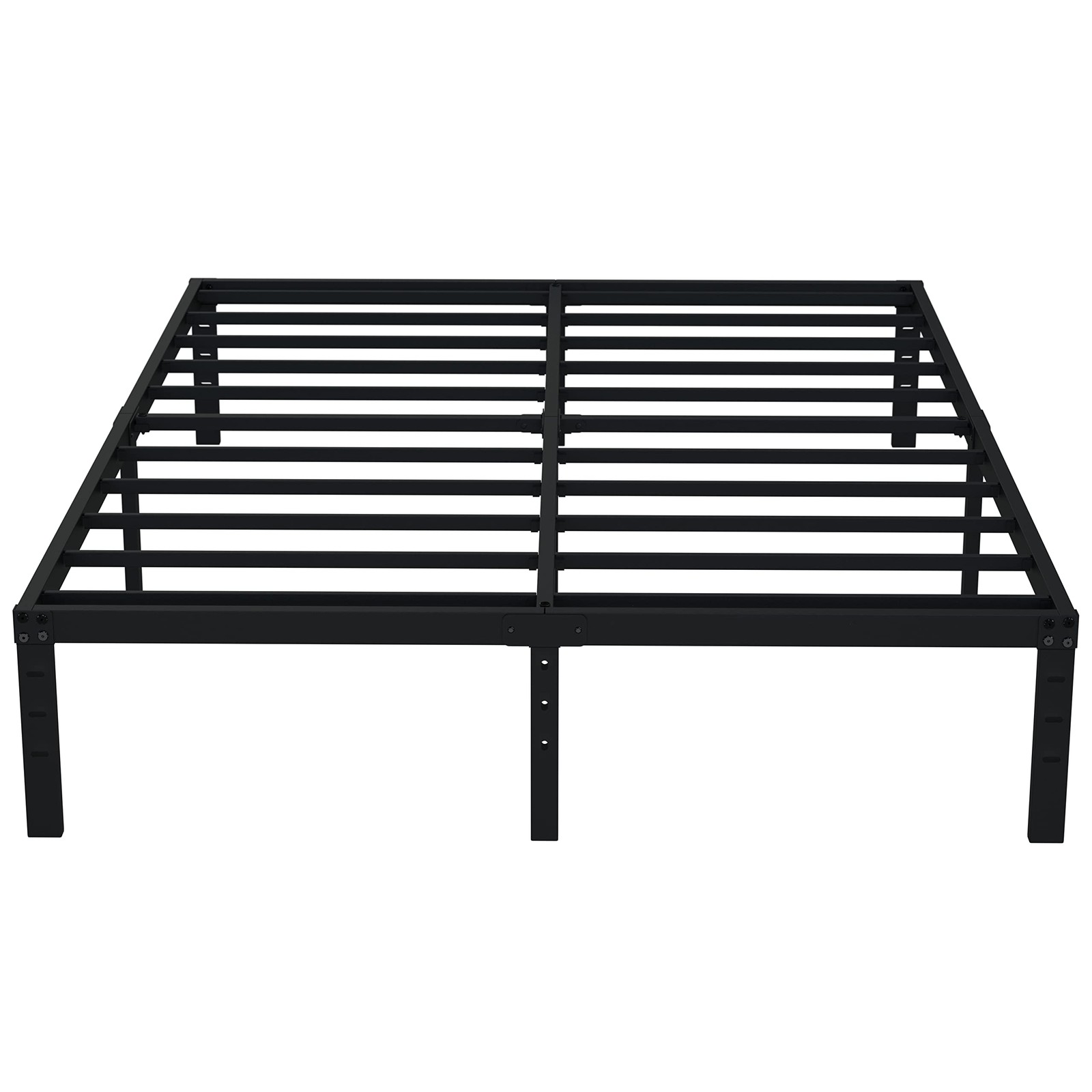 14" California King Metal Bed Frame, Heavy Duty Platform, No Box Spring Needed