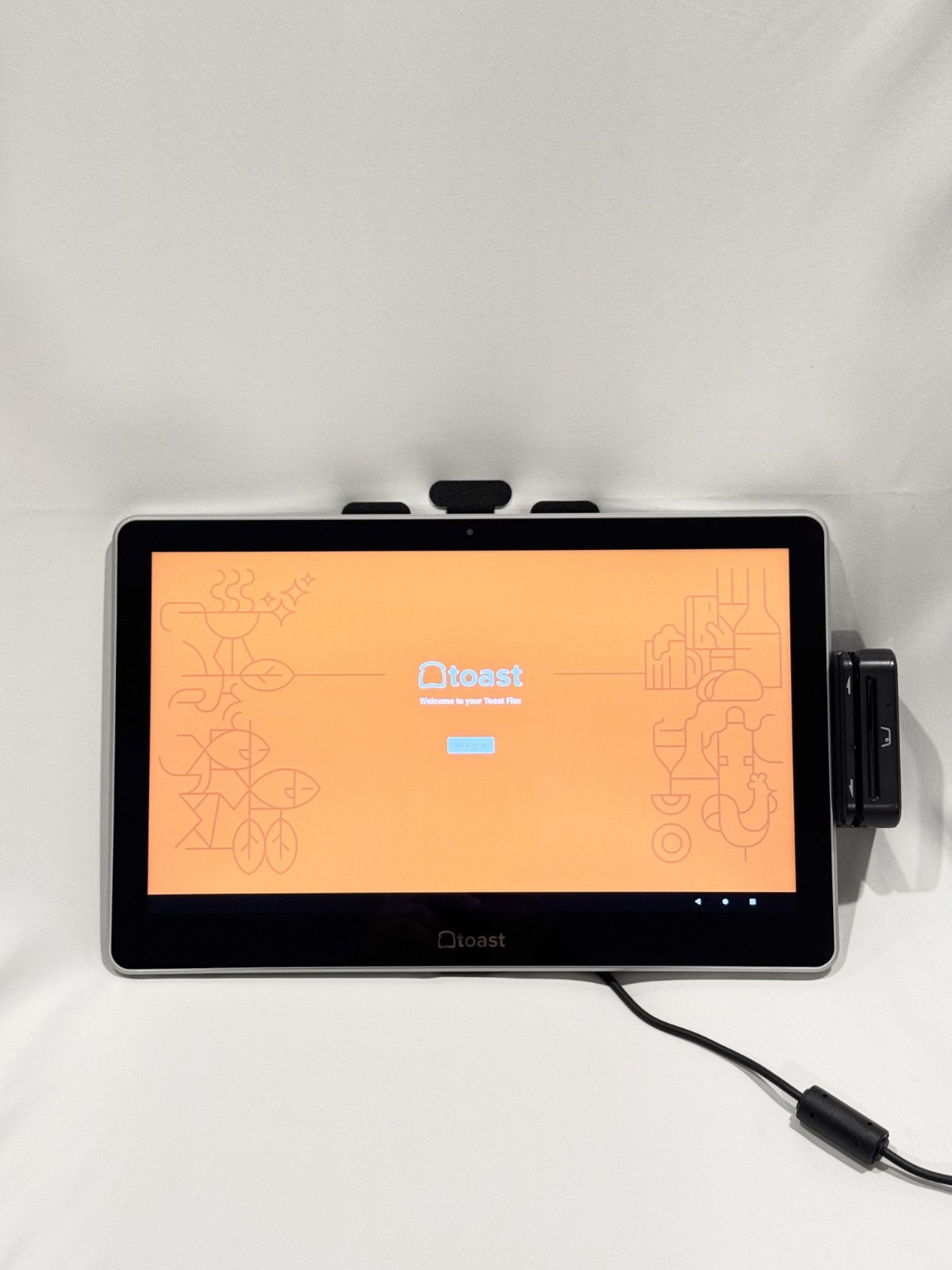 Toast Flex TT200 POS System w/ Power Supply w/ EMV Card Reader SKU351 | READ