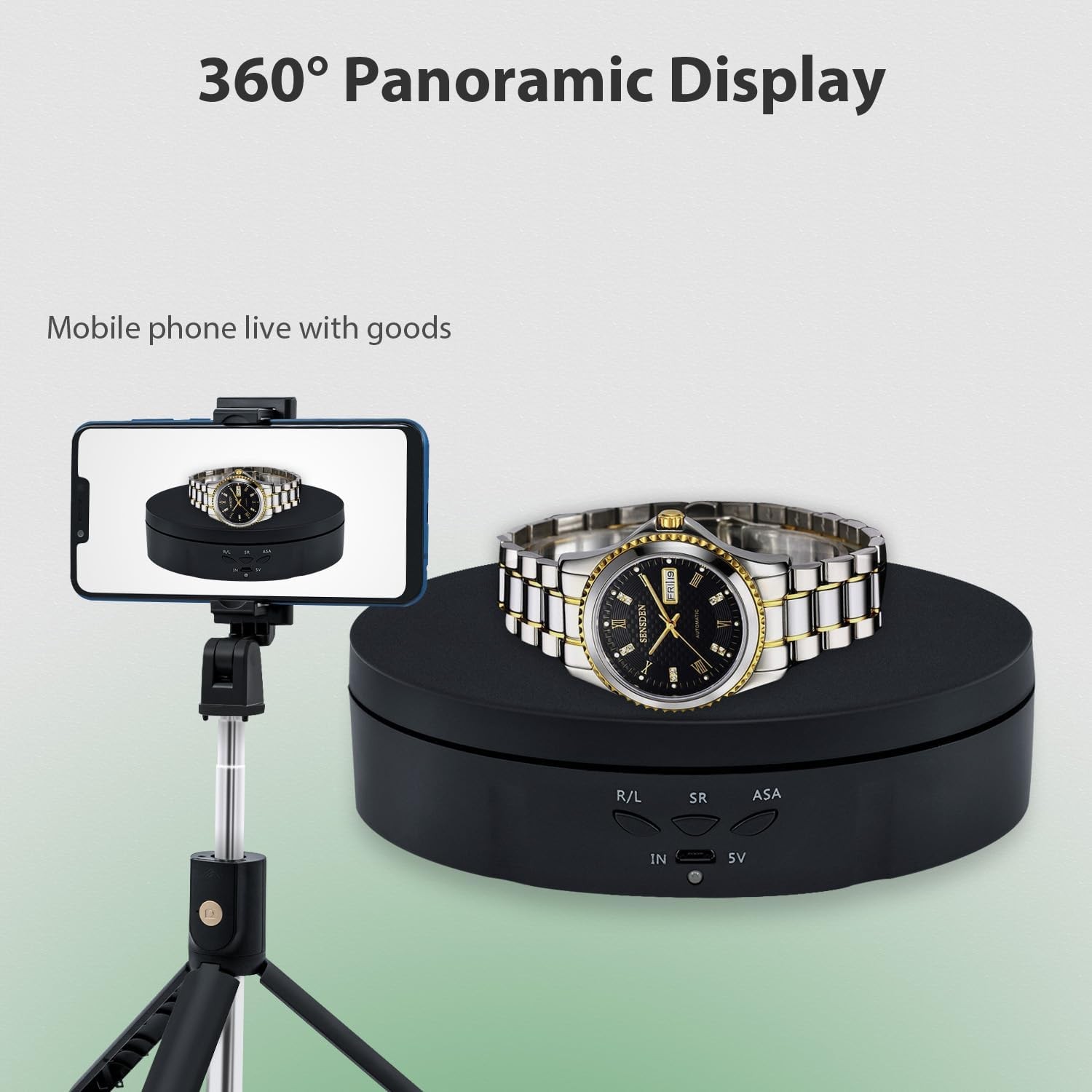 Motorized Rotating Display Stand,5.7Inch 360 Degree Electric Rotating Turntable