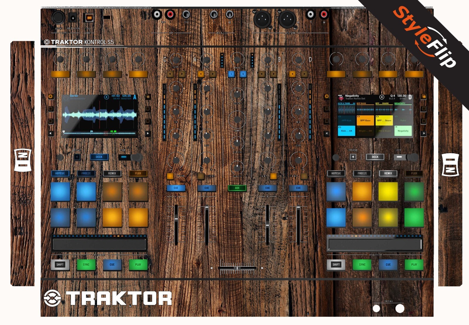 Native Instruments TK S5 Skin | Wood 3 | Protective Decal | StyleFlip Skins