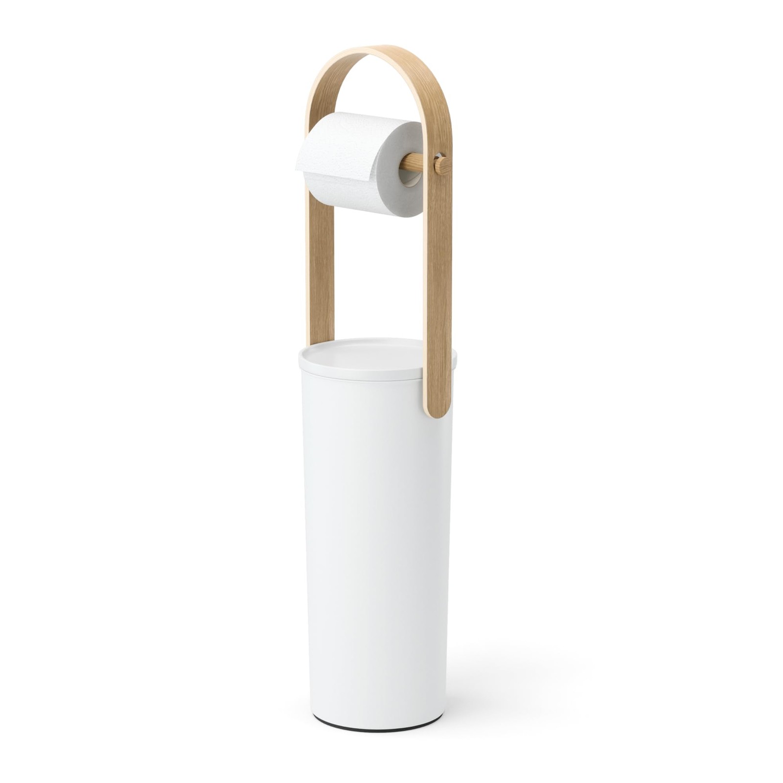 Toilet Paper Stand Holder Reserve Storage 3 Rolls White Umbra Bellwood