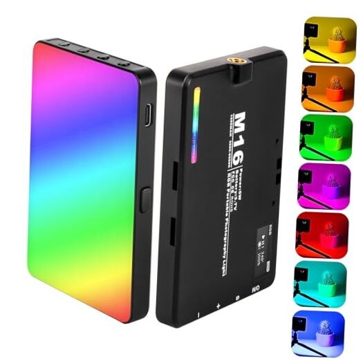 RGB Selfie Light 94 LED 3000-9900K Dimmable, 360° Full Color Clip On Lights 20