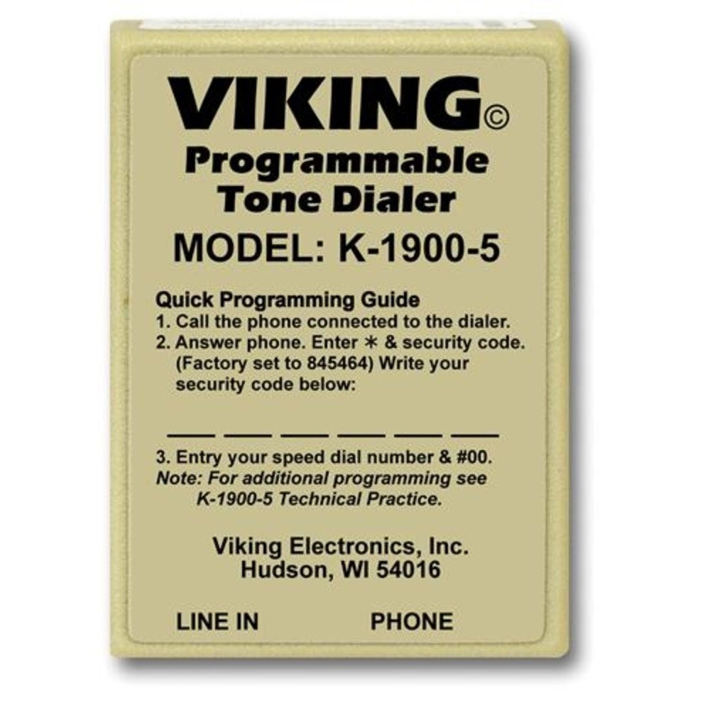 Viking Electronics K-1900-5 Hot-Line Dialer Touch Tone