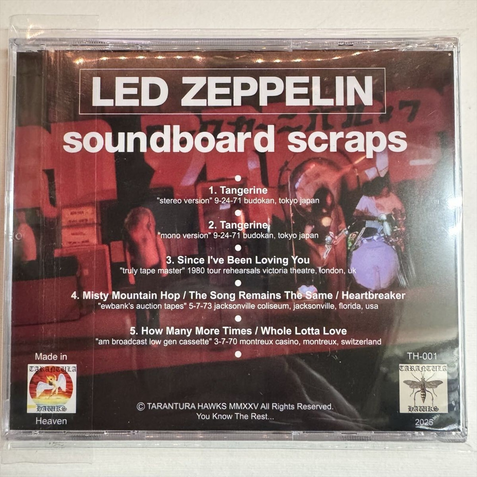 LED ZEPPELIN / SOUNDBOARD SCRAPS TH-001 / 1CD