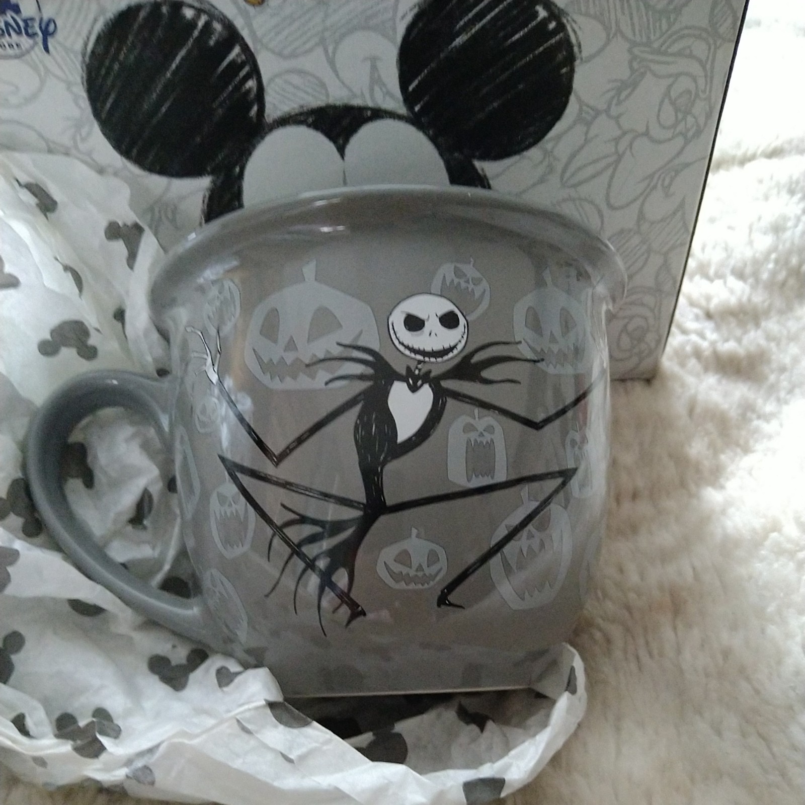Jack Skellington Mug Disney Nightmare Before Christmas Cup Ceramic Gothic VGC
