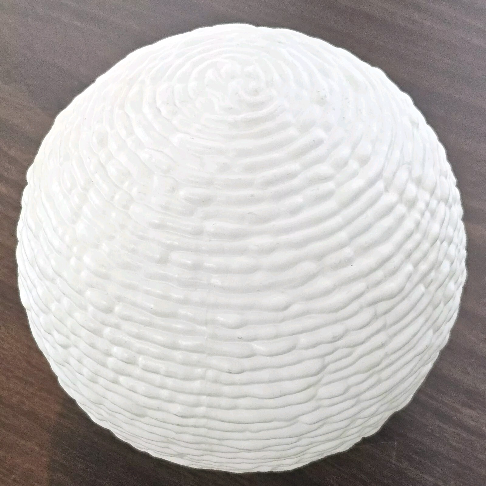 Light Globe Glass Shade Ceiling Lamp Cover Grooved White Bubble Round 5.5"