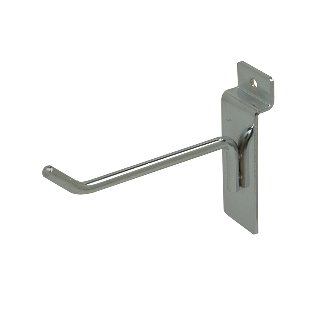 New Slatwall 4" Chrome  Peg Hooks Lot Of 100PCS