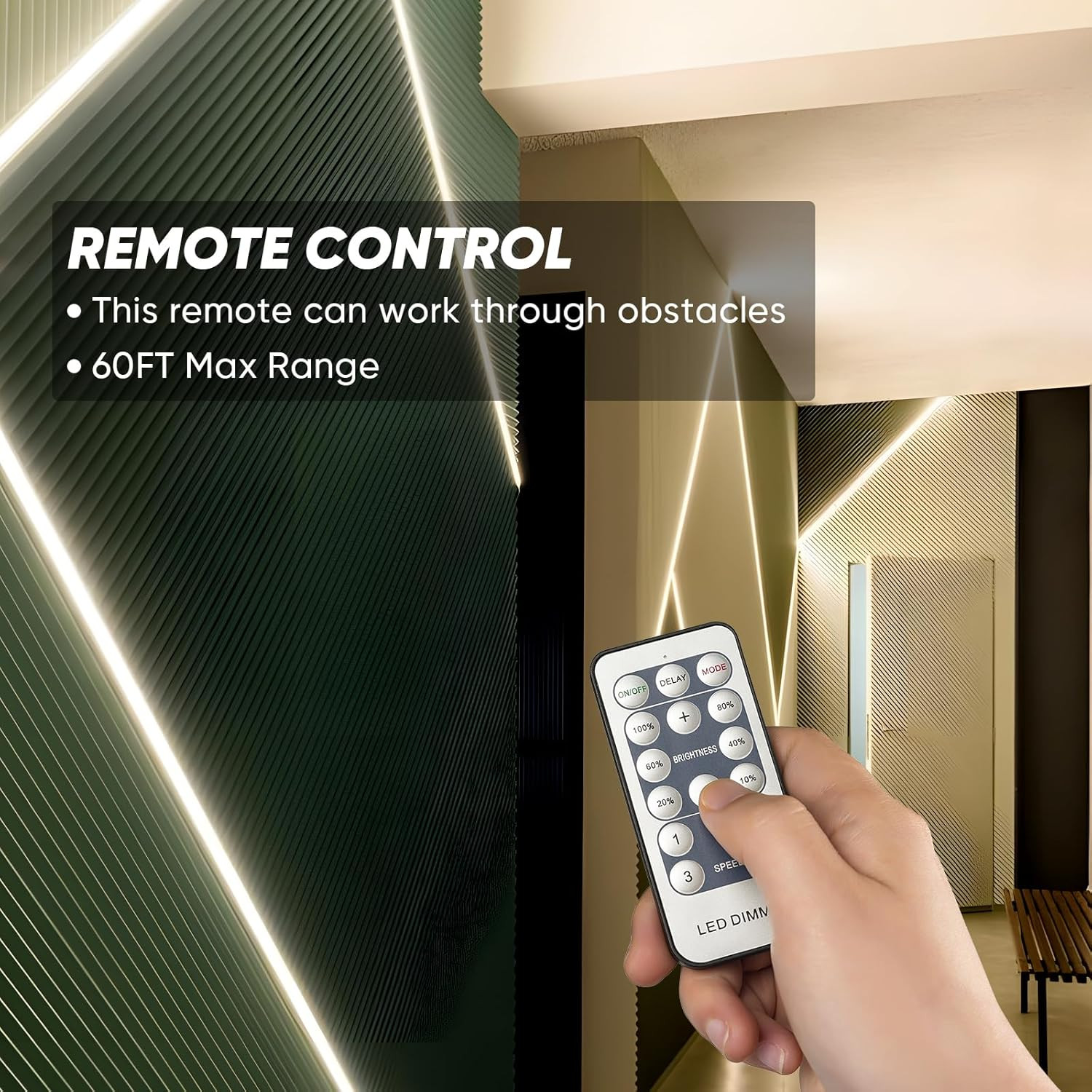 Upgraded Dimmer Remote & Proselect LED Neon Rope Lights Bundle