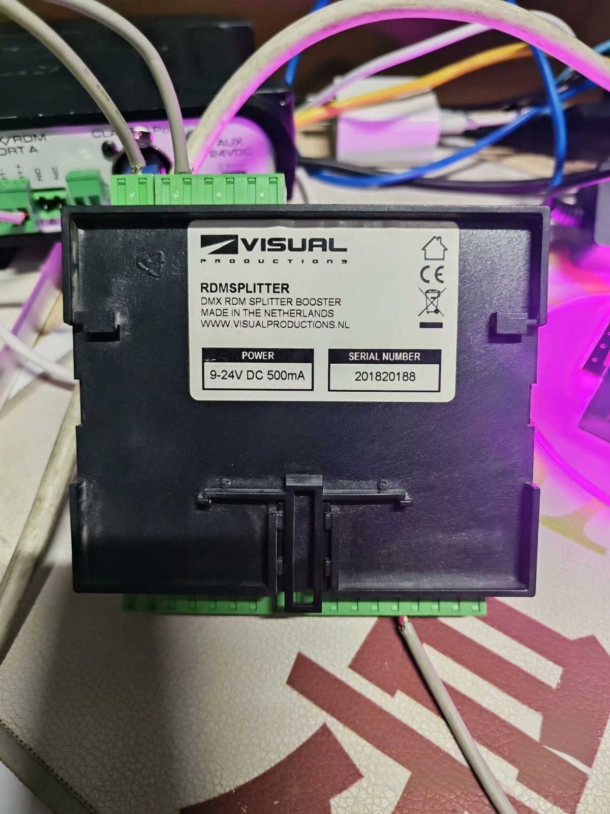 Visual productions RDM Splitter DMX IN1 OUT 6 DMX512