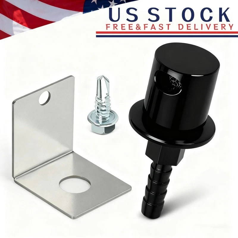 Fuel Tank Vent Valve 19-174 Roll Over Breather Check Valves Remote Mount 5/16