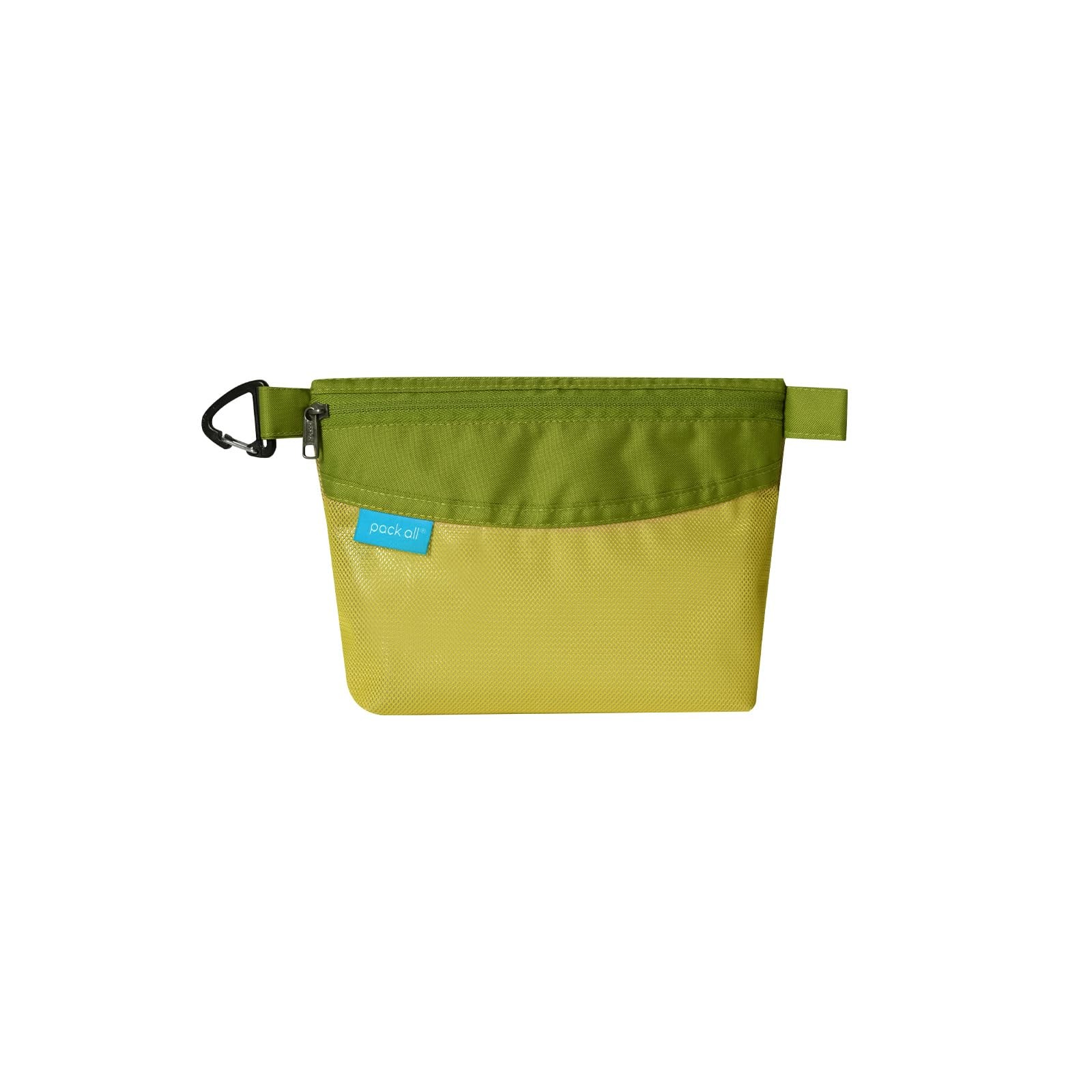 WaterResistant Material Mesh Zipper Pouch Bag For Storage Travel Small Green
