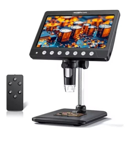 Microscopio digital Para Técnico De Móviles portátil IPS de 7" 1200 X HD USB