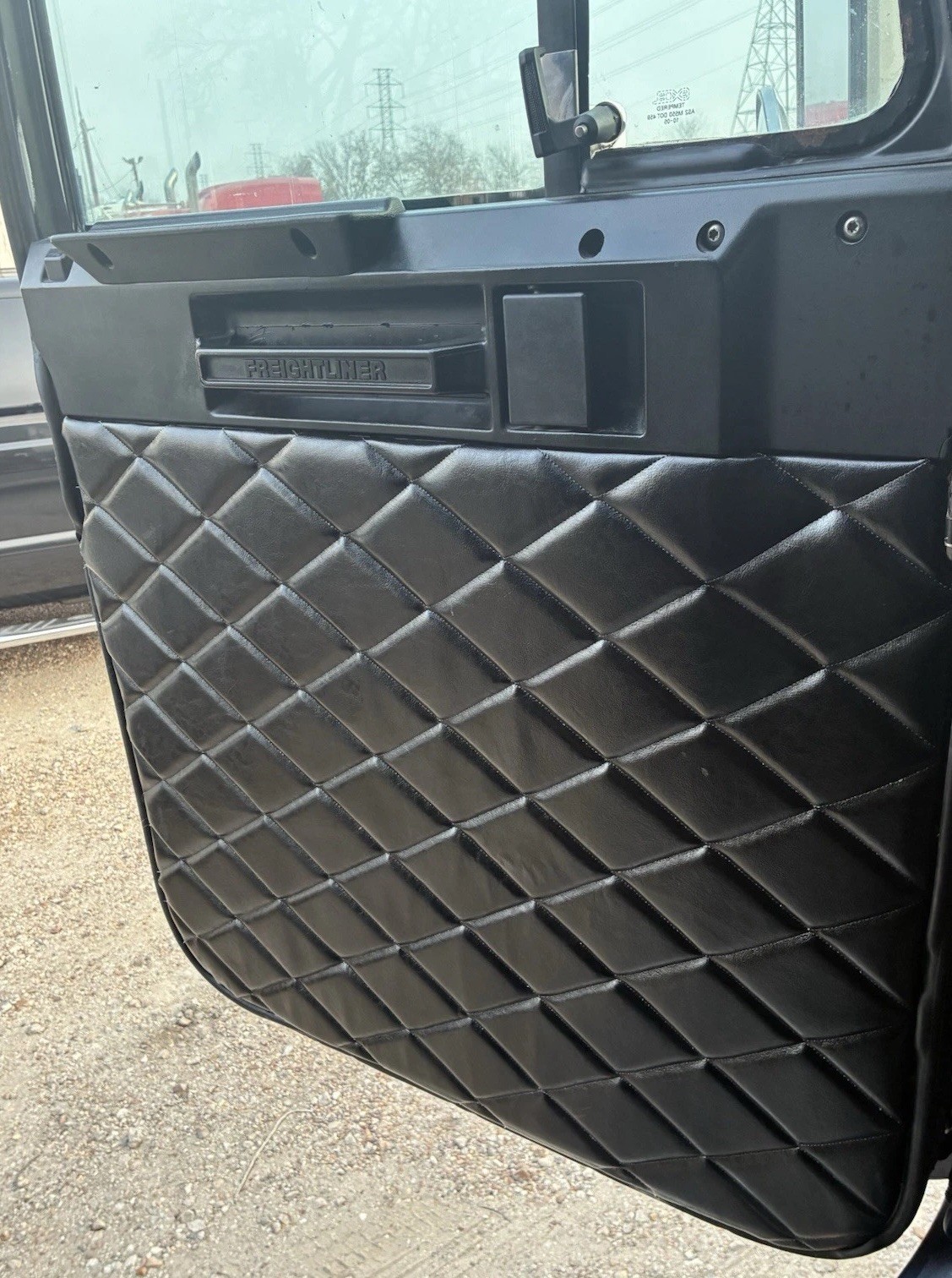 Freightliner Classic/FLD Door Panels Set of 2 Black Vinyl  (1993-2008)