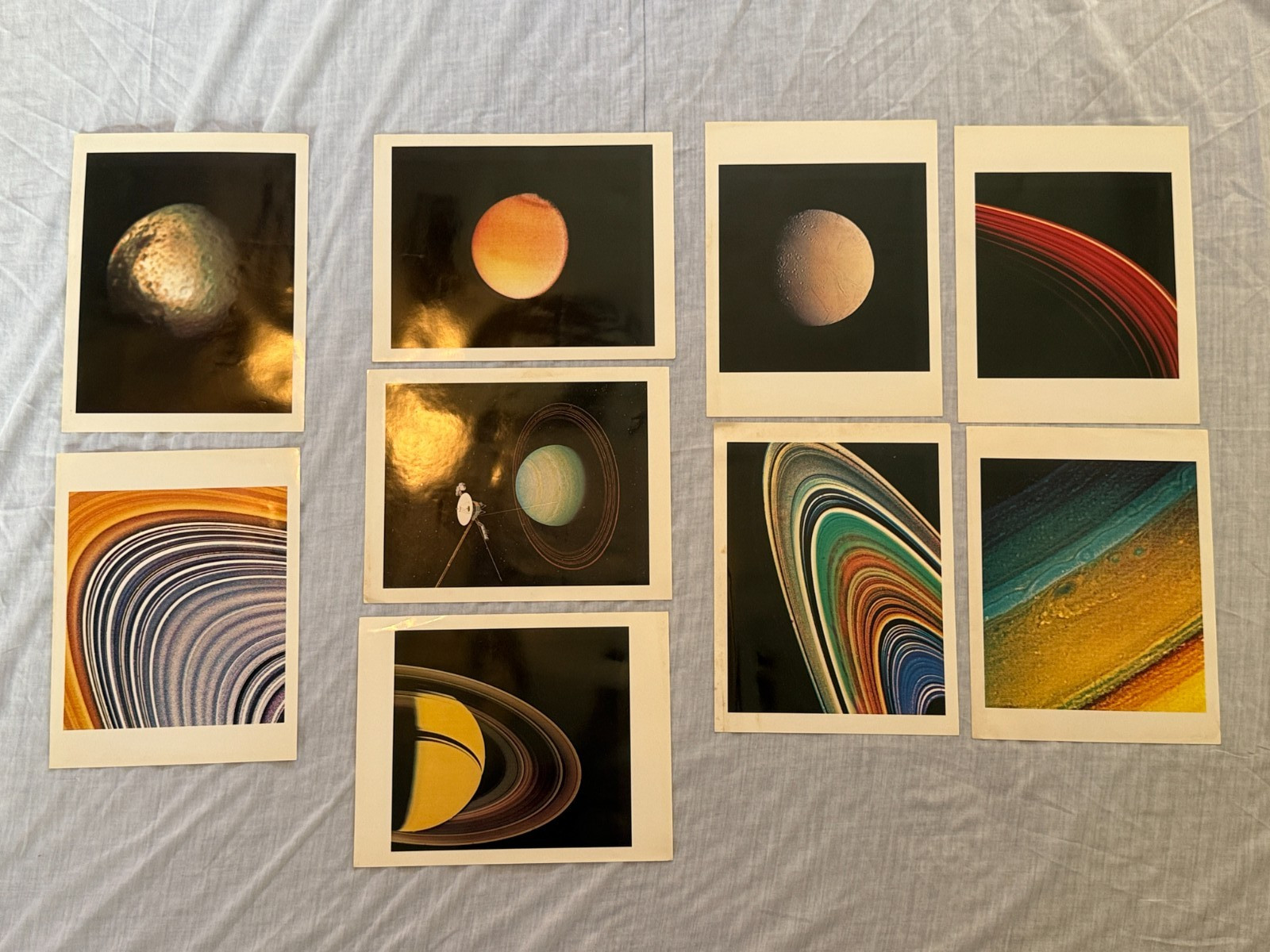 Voyager 2 JPL NASA Lithographs (Lot of 9) Vintage Original - some dirt
