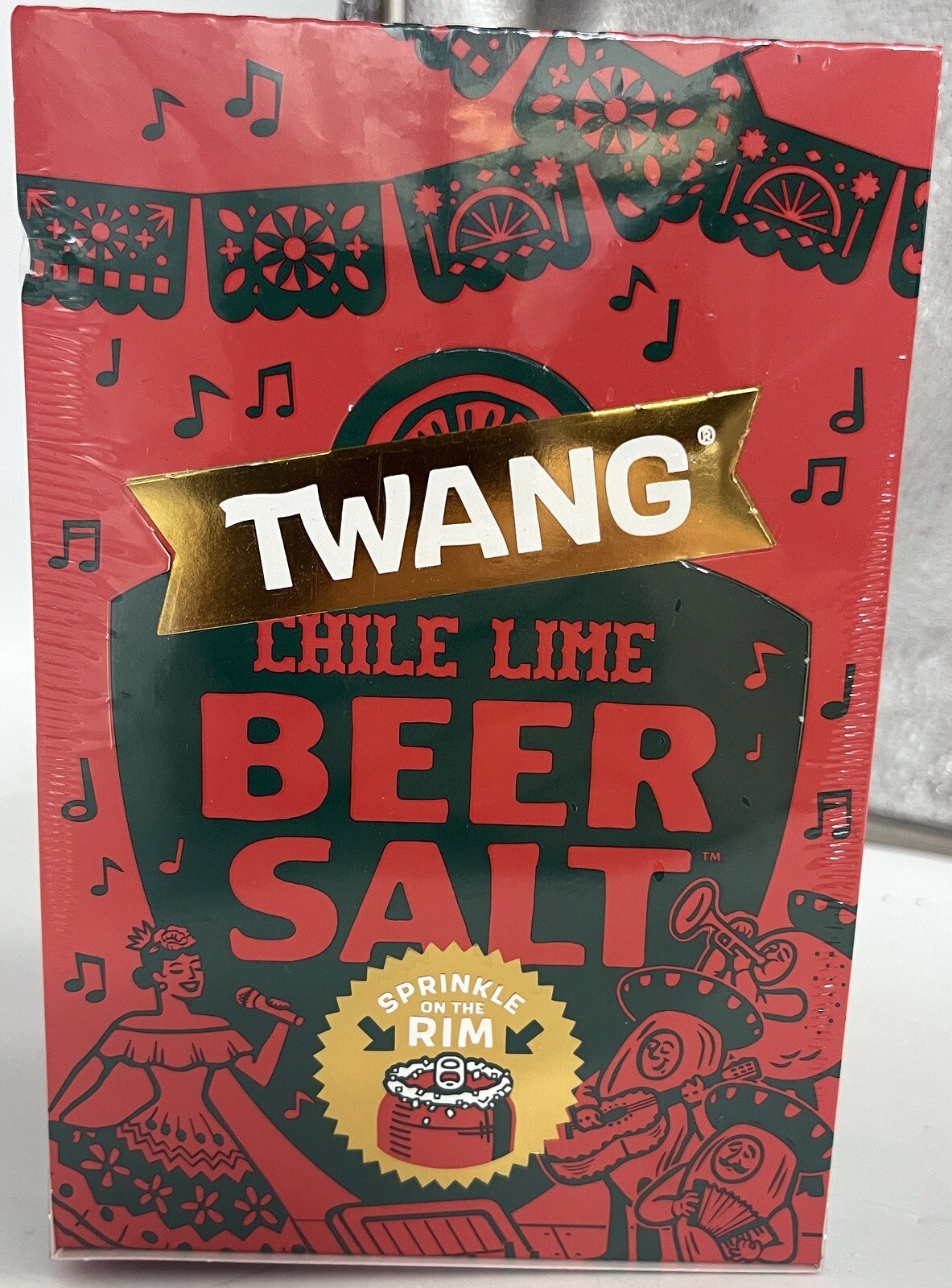Twang the Original Beer Salt Chili Lime Flavor One oz Bottles Bulk 24 Ct Box
