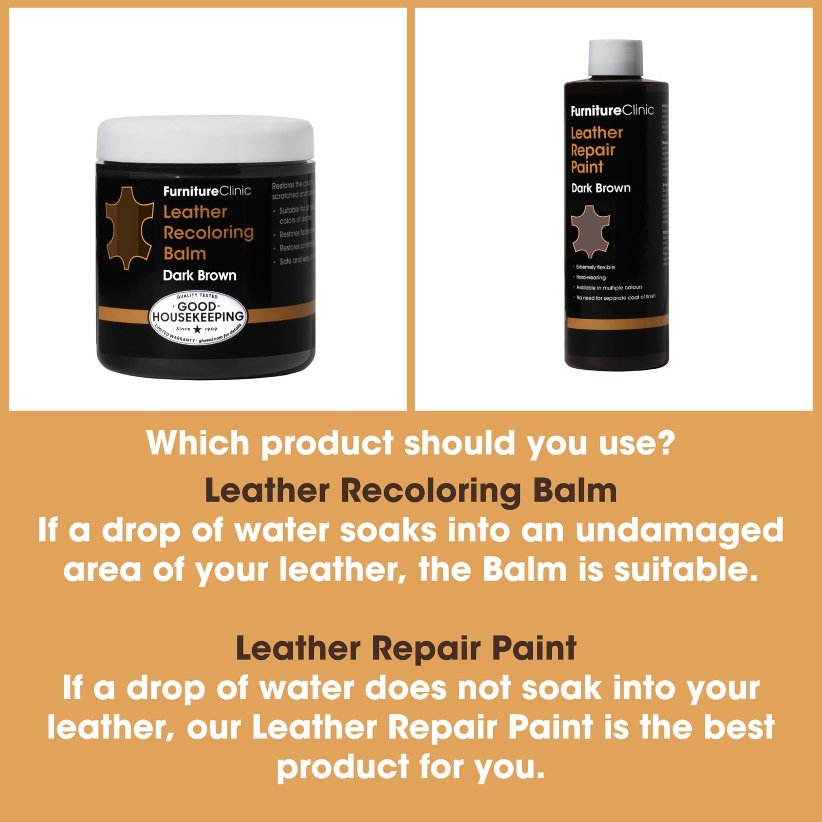 The Original Leather Recoloring Balm by - Black Leather Dye for Furniture, Co...