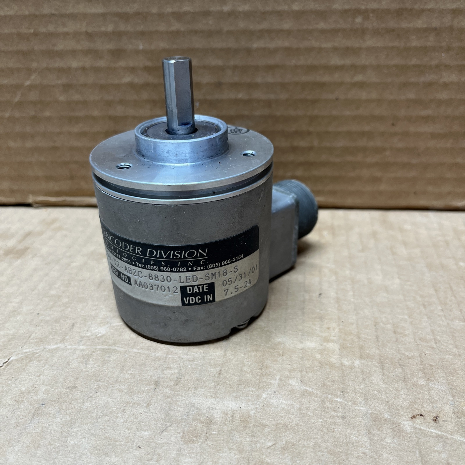 New Old Stock BEI Encoder Part #924-01005-881.