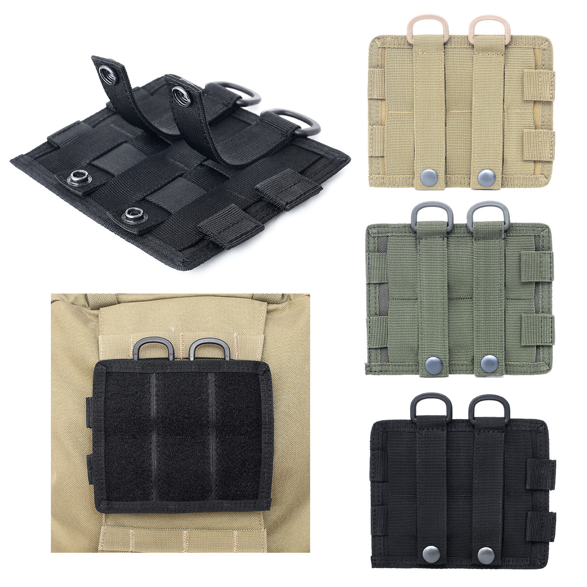 Nylon Panel with Strap and D Rings Attachment Panel for Outdoor Camping Hunting
