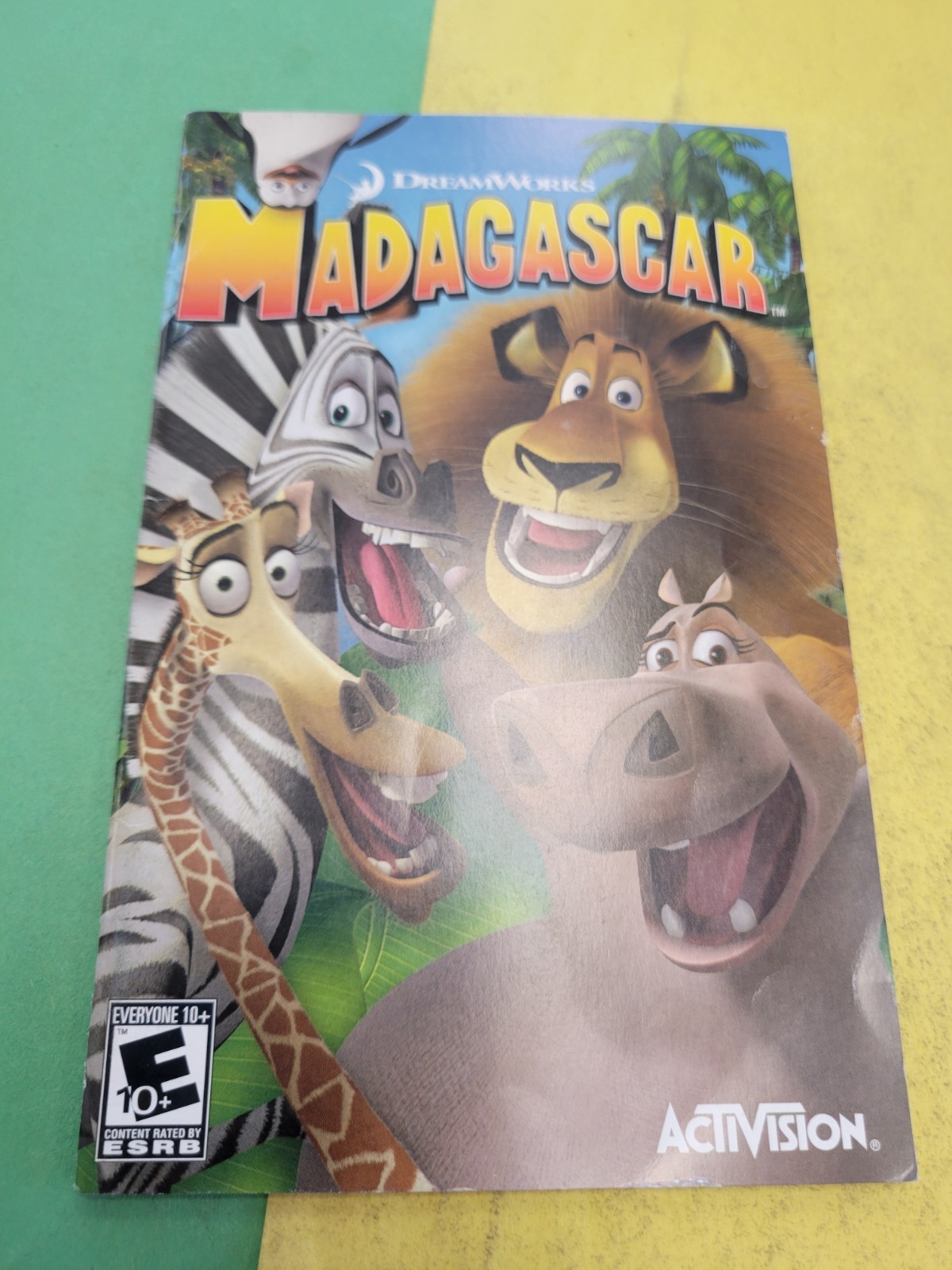 Madagascar Dream Works PS2 Playstation 2 Instruction Manual Only