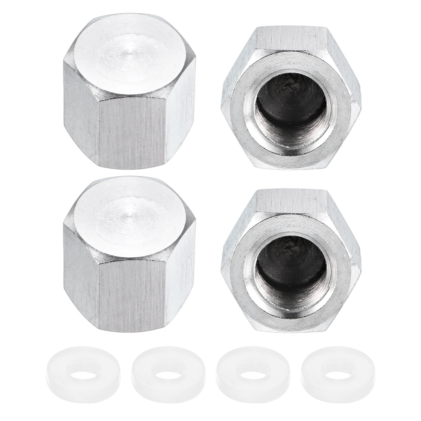 4-Pack Hex End Cap, 1/8 Inch PT Female Thread Pipe Fitting
