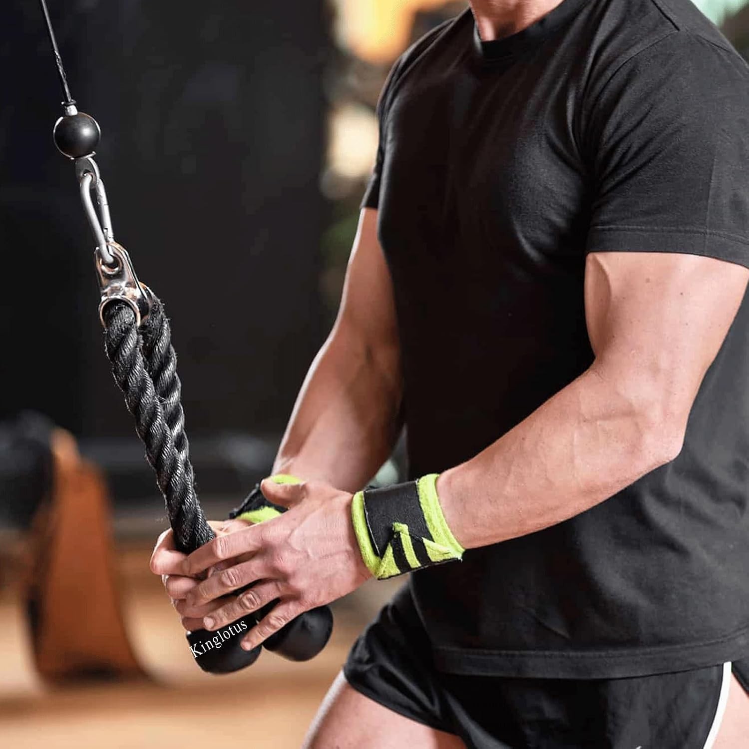 Home Gym Cable Attachment Set – 39in Lat Pulldown, D-Handles & Bars