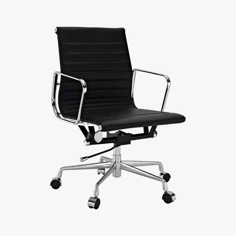 Modern Ribbed and Soft Office Chairs - High/Mid Back Premium Italian Leather