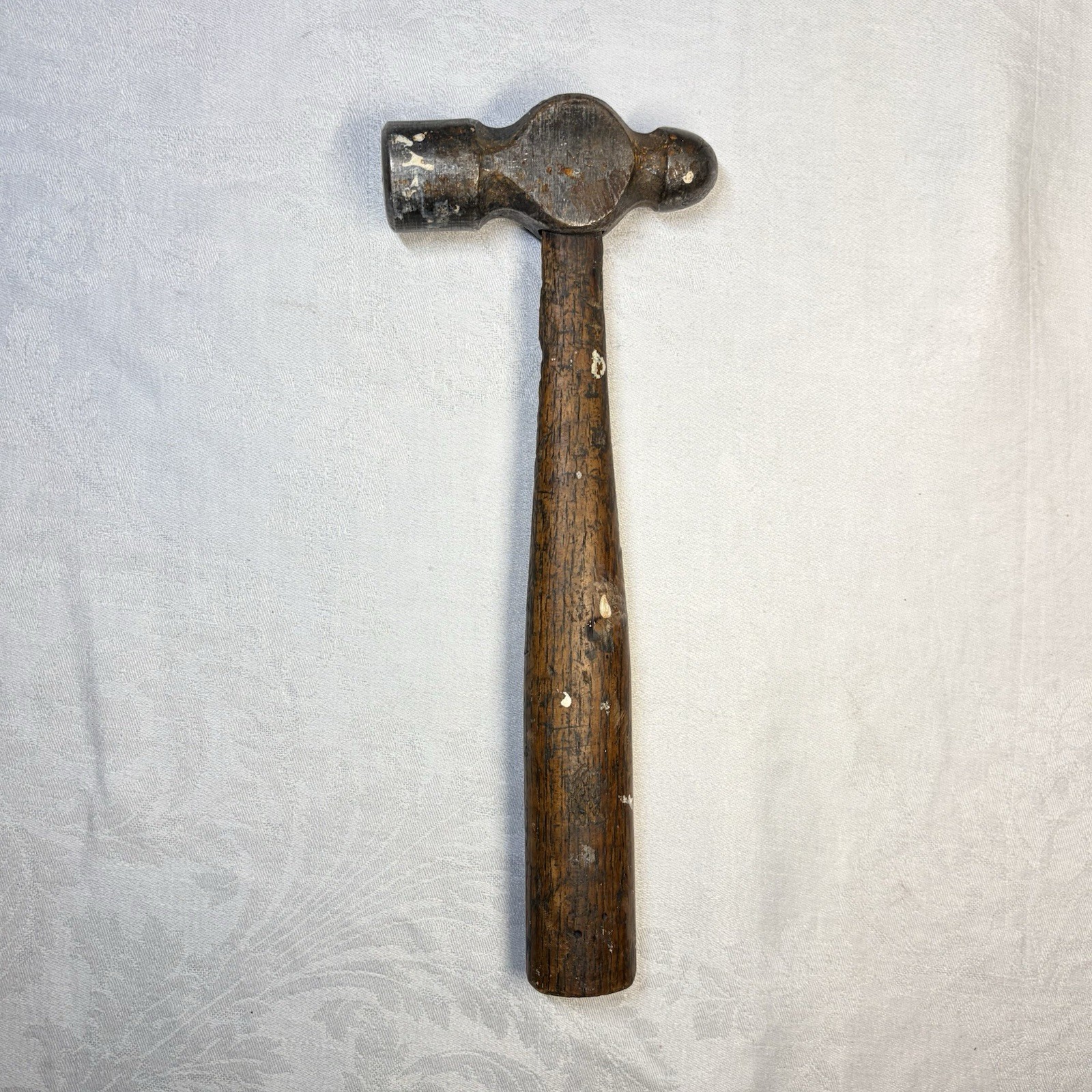 Vintage Henry Cheney Ball Peen Hammer 8 In Handle