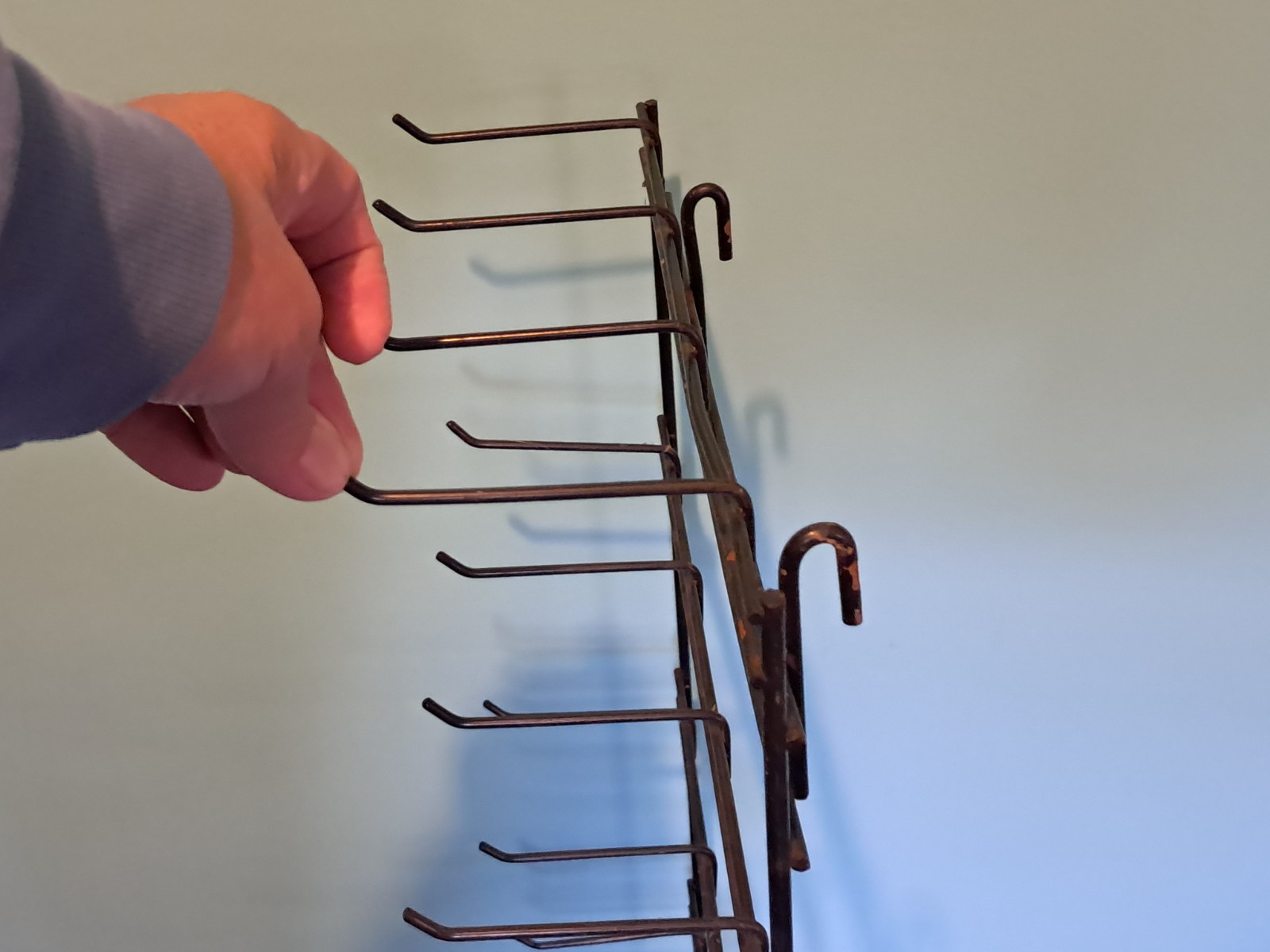 Black Display Hook 28 Peg Rack 4 Horizontal 7 Vertical Rows