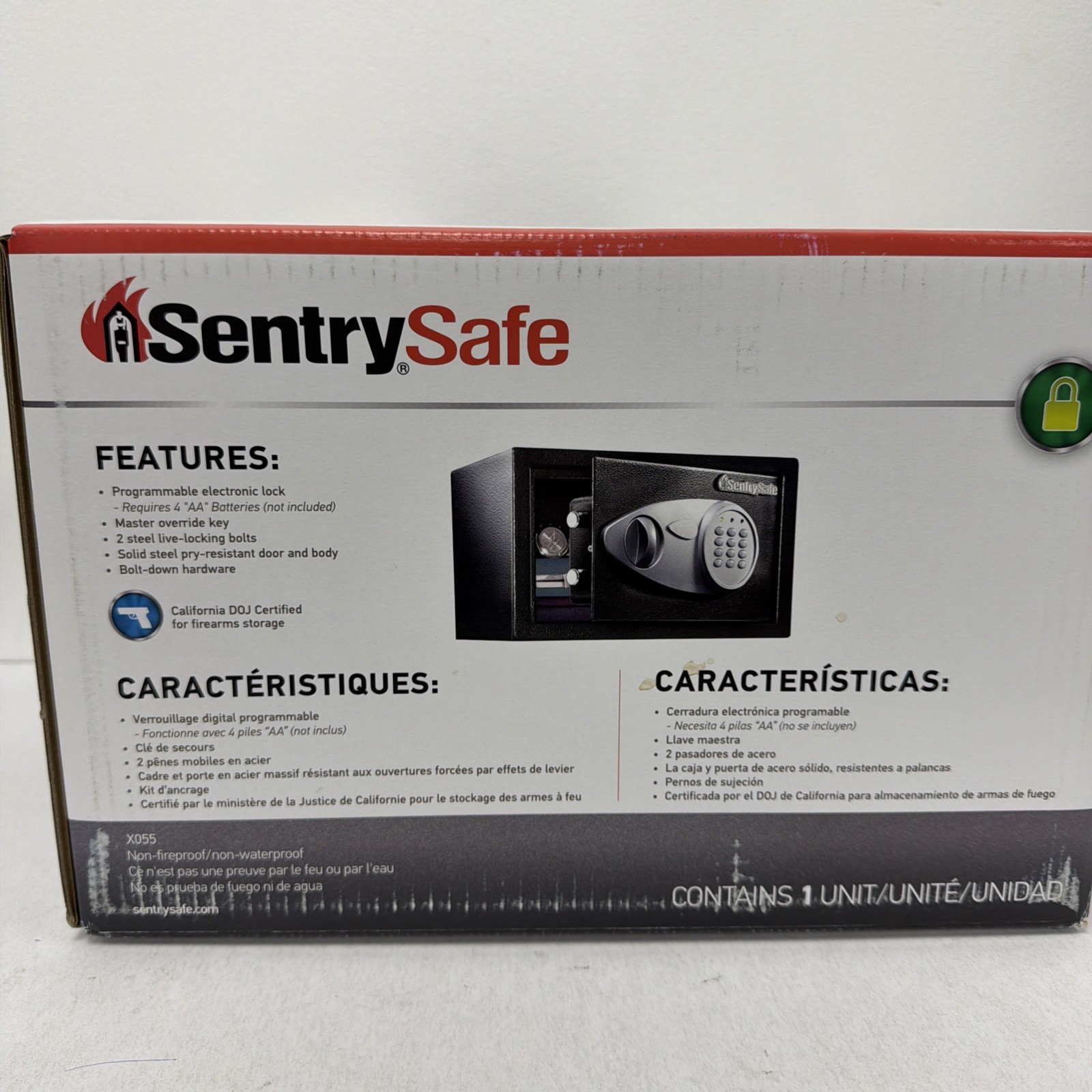Sentry Safe X055 - Digital Safe .58 CUBIT - Pry Resistent / Electronic Lock
